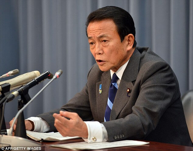 Finance Minister Taro Aso